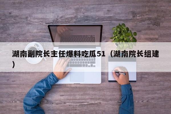 湖南副院长主任爆料吃瓜51（湖南院长组建）